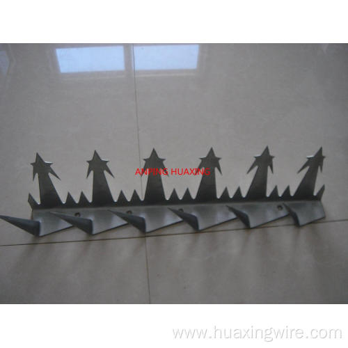 Hot dipped galvanized wall spike fence